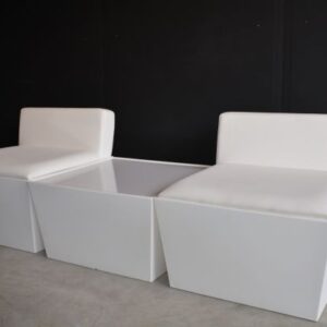 Loungeset (4 stoelen, 1 tafel)