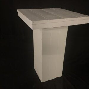 Statafel luxe wit blad 80x80