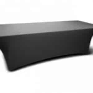 Tafel met stretchrok antraciet